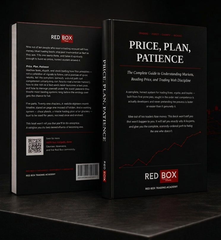 Price, Plan, Patience — Red Box Trading Academy book